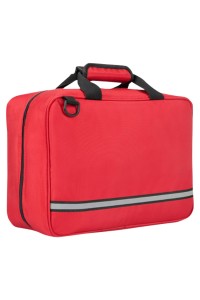 SKFAK013 Personal Design Single Shoulder First Aid Kit Capacity Large Field Survival Camping Travel Group Activity Community School Design Reflective Strip Multifunctional First Aid Kit Supplier Comfort Strap Storage First Aid Kit front view